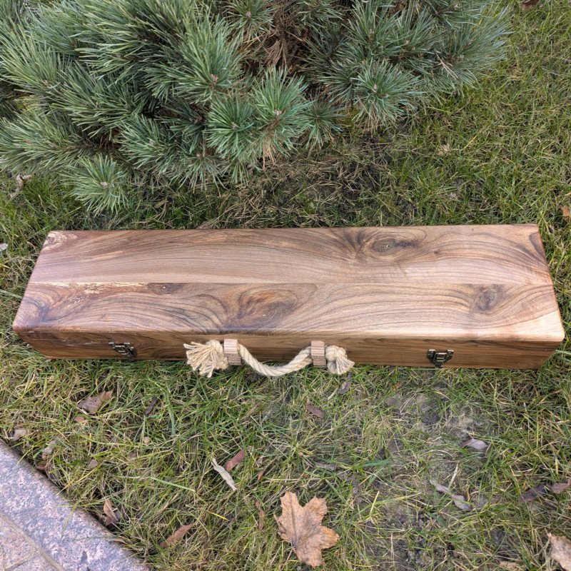 Подарунковий набір шампурів на 6 персон “Вдалий пікнік” в кейсі  (21 предмет)