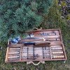 Подарунковий набір шампурів на 6 персон “Вдалий пікнік” в кейсі  (21 предмет)